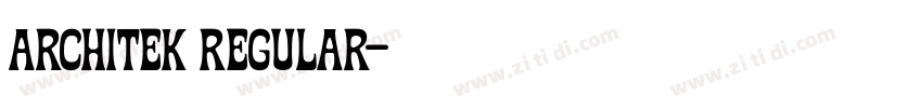 Architek Regular字体转换 Architek Regular字体转换